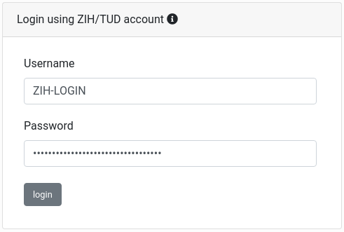 Login via TU Dresden Account