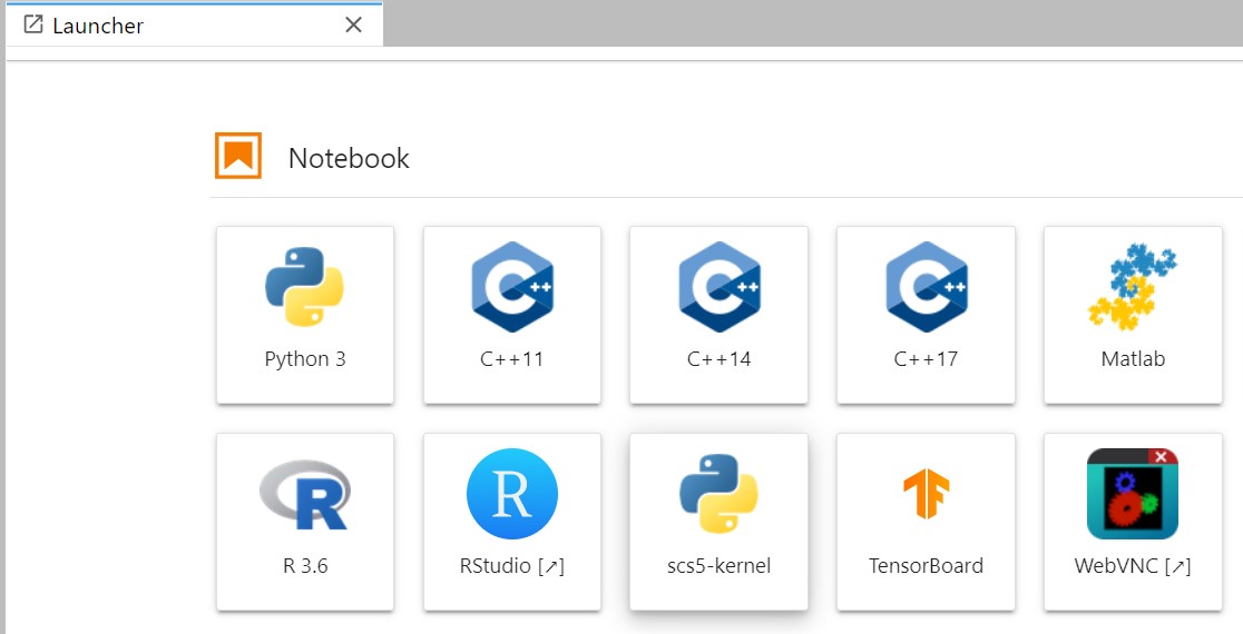 RStudio launcher in JupyterHub